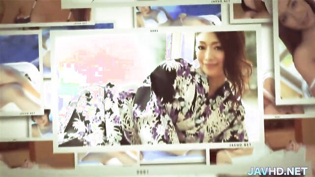 Japanese JAV sex party compilation with smiling kimono babe and nudes