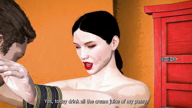 Desi lady with black ponytail offers creampie pussy juice to man