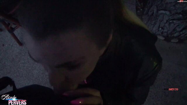 Aische Pervers dirty-talked and fucked in public by Pimamel Bingo Mallorca