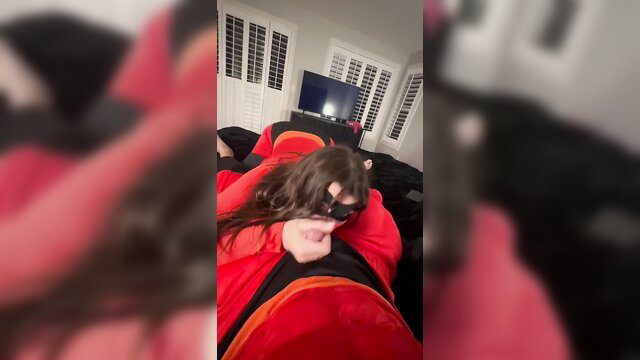 Arikytsya in red lingerie POV doggy style naughty sex tape leak