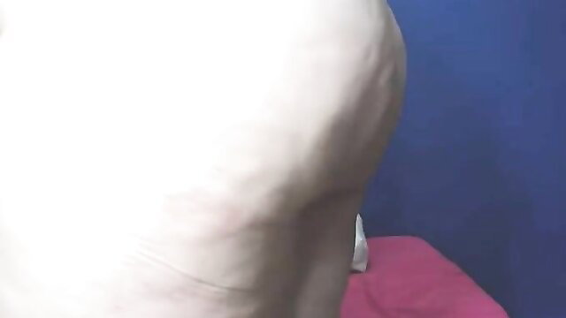 Pale thick slut bends over huge white ass in pink panties, ultimate naughty tease