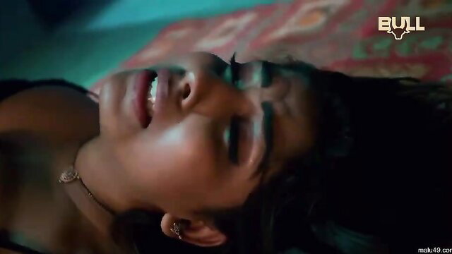 Indian beauty with huge tits in steamy closeup moan from handjob blowjob