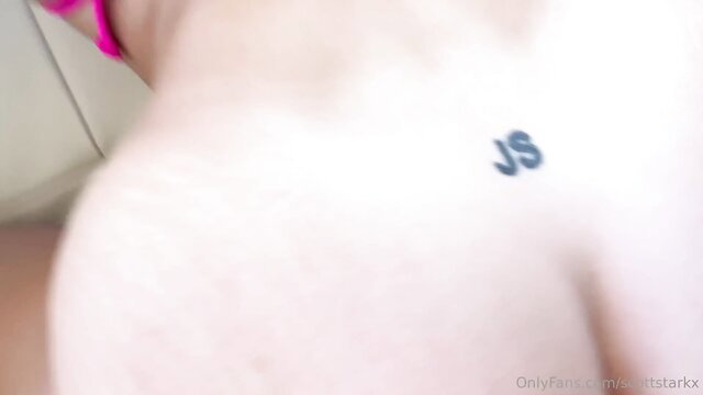 Anya Olsen closeup butt tattoo JS OnlyFans watermark