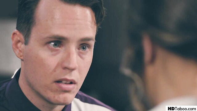 Alina Lopez closeup with man in intense eye contact Pure Taboo