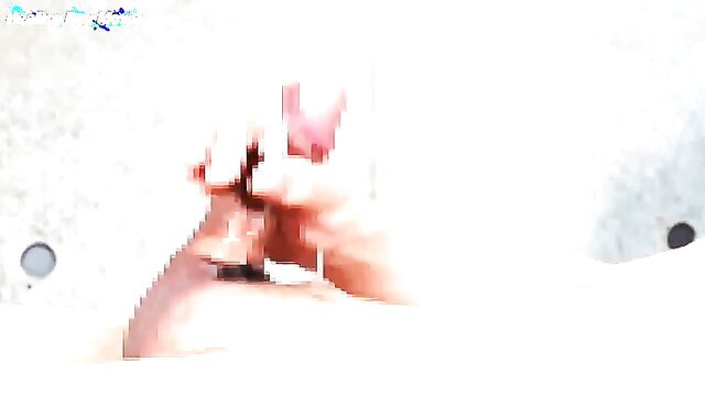 Hot Asian babe nude solo toy play closeup