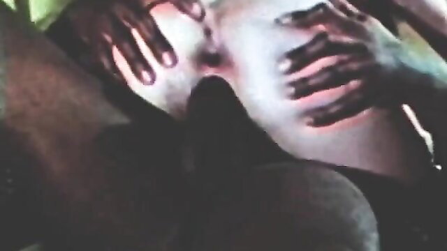 Red Riding Hood gripping huge black cock closeup in wild bedroom fuck