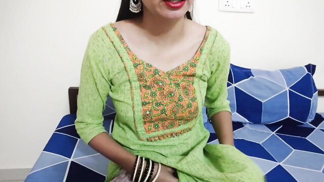 Saarabhabhi6 in sexy green saree blouse, big boobs tease, Indian desi