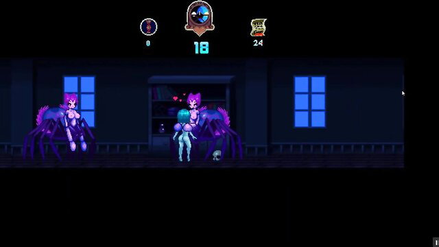 Futa monster girl ghosts chase cum in Haunted Hump House hentai game Ep.1