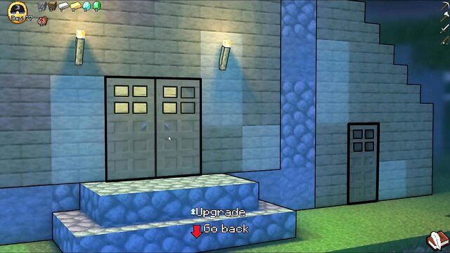 Minecraft parody hentai Ep.15 Alex at blue stone house upgrade door, HornyCraft thong tease
