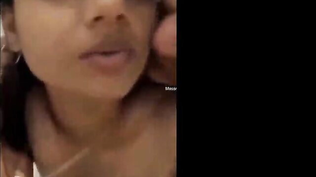 Closeup of sexy Desi wife licking cock in amateur Indian video