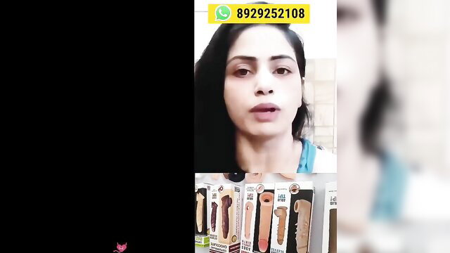 Indian woman promotes dildos on WhatsApp in adult video thumbnail