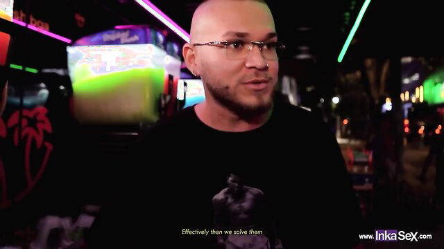 Sara Blonde spied on in steamy Colombian nightclub by InkaSex