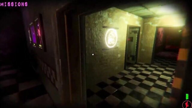 Nightshift at Frenni's FNAF hentai game POV hallway tease