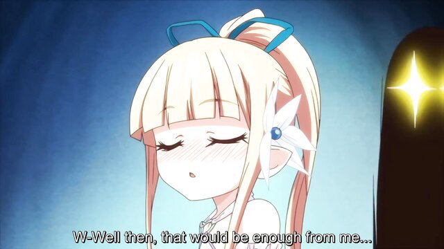 Blushing petite elf girl with white hair in lingerie, Elfina Has Fallen 2