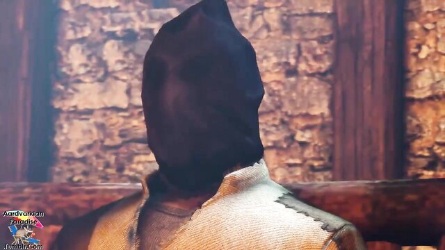 Leliana Dragon Age cosplay masked POV deepthroat tease