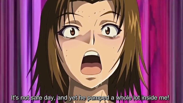 Horny anime nurse's shocked face after risky creampie in Boku no Yayoi-san