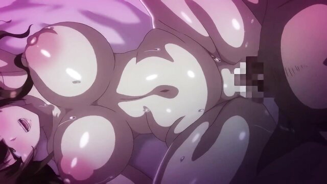 Big-titted anime mom and daughter creampied side-by-side in hentai