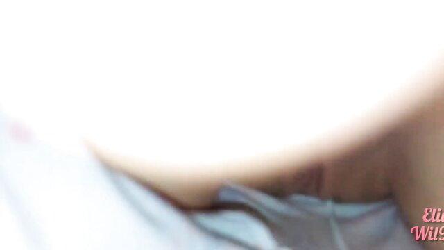 Blurred closeup of nude Indian woman's huge wet pussy lips glistening