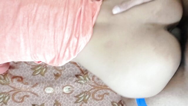 Tight Indian babe's closeup ass and pussy with uncle's cock