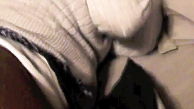 Ebony woman ass up in nylons, cumshot dripping on cheeks