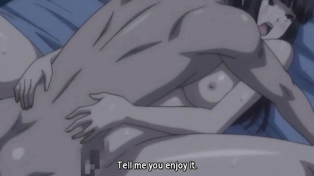 Busty hentai teacher blackmailed into lesbian sex with student