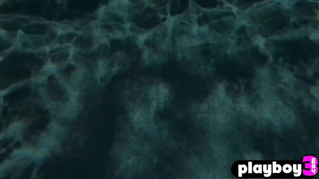 Ana Foxxx hot black babe posing by pool, Playboy masturbation