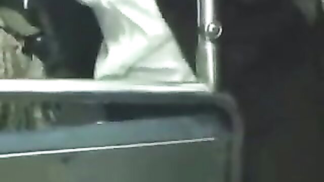 Aiden Starr fingered on public bus in white dress, upskirt view