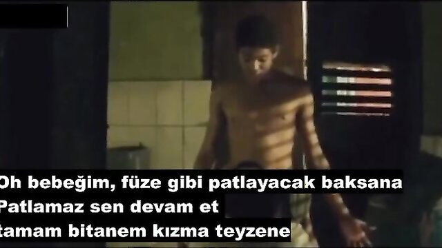 Turkish nephew teases busty mature aunt in incest taboo scene