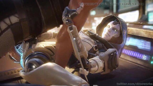 Loba from Apex Legends fucked hard in sci-fi scene, explicit penetration