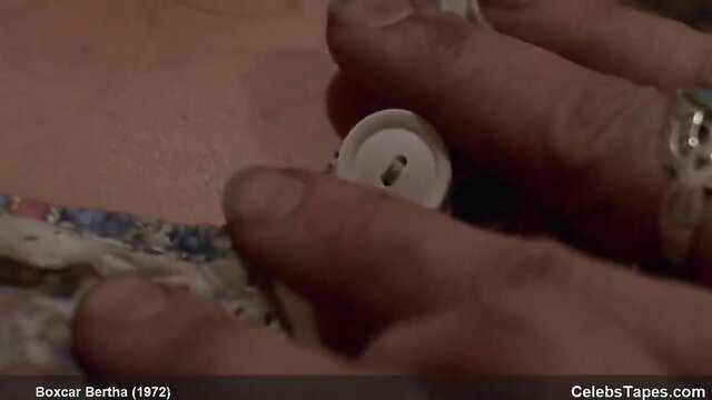 Barbara Hershey nude closeup hands on button 1972 sex tape