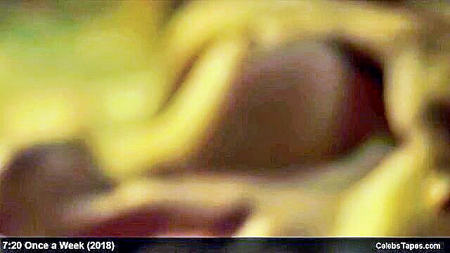 Eva Arias nude wild sex with yellow bananas in hot scene
