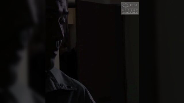 Shadowy JAV man in dim room, close-up profile view HDNSPS-752