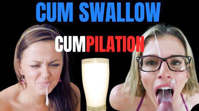 Cum Swallow Compilation: Alyssia Vera & Kasey Chase gulp loads