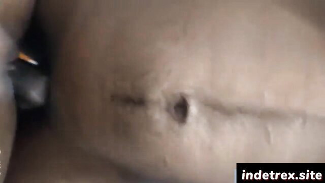 Closeup of cute Indian girl's pussy penetrated by ex-bf cock