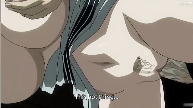 Hentai wife with huge tits and massive nipples in steamy adultery scene