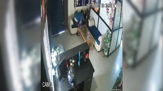 Indian Bhabhi kneeling to suck dick in hot amateur blowjob