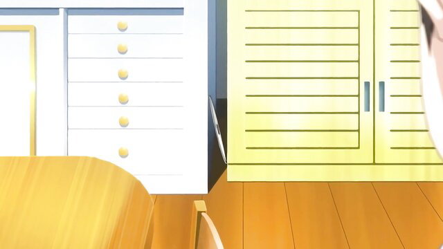 Anime hentai wife in kitchen by yellow cabinets, Otome Dori 2 gangbang tease