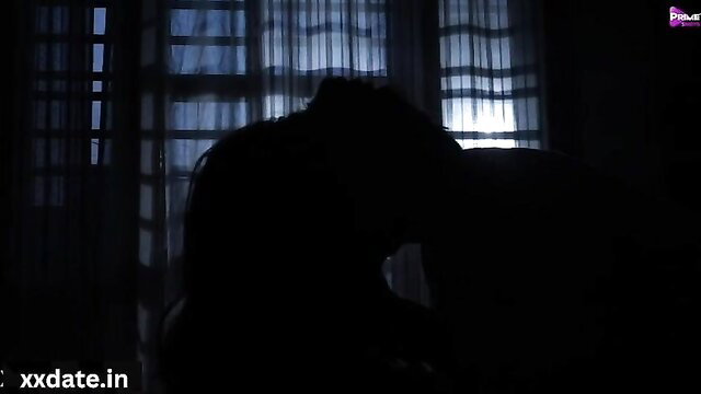 Yorgelis Carrillo silhouette in stockings footjob blowjob scene