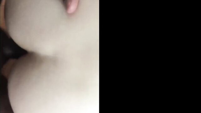 Desi Bhabhi's huge pale ass fucked doggystyle on balcony creampie