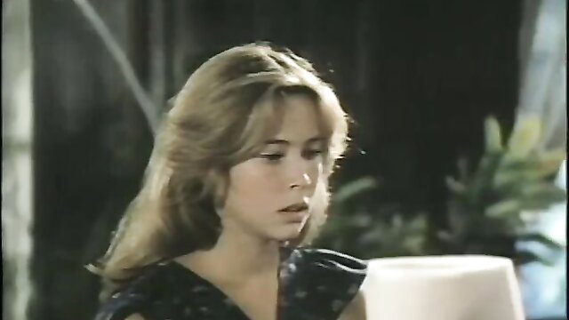 Blonde 70s babe in sexy black dress, vintage porn thumbnail