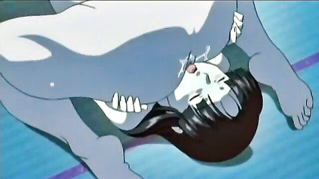 Anime hentai girl in piledriver position with pussy exposed, Show night stories EP 3