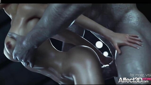 Valentine Chronicles Infection 3D hentai: nude Asian babe groped by muscular monster