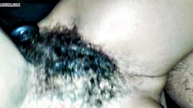 Hairy ass dildo fuck closeup with blowjob action