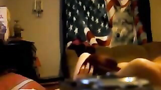 Amateur ex-girlfriend fucked doggystyle on couch POV