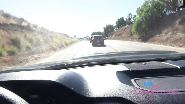 Rose Carter drives Central Cali highway POV in ATK Girlfriends