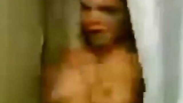 Blurry Bulgarian Galena nude in shower, topless wet tits