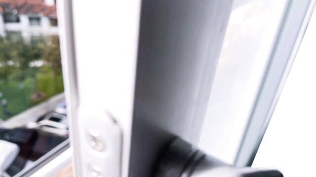 Stepmom in panties helps son risky public wank by window