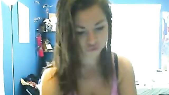 Mesmerizing sexy amateur black haired girl exposing her perky boobs