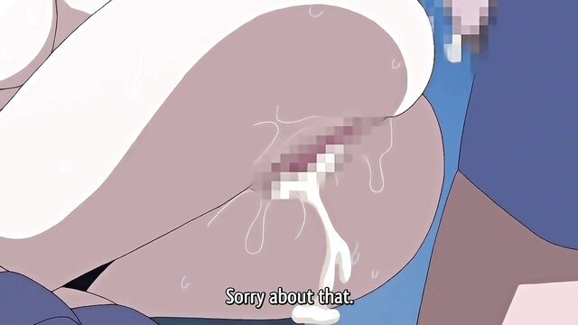 Hentai niece Risa creampied by pervert uncle, cum dripping from pussy