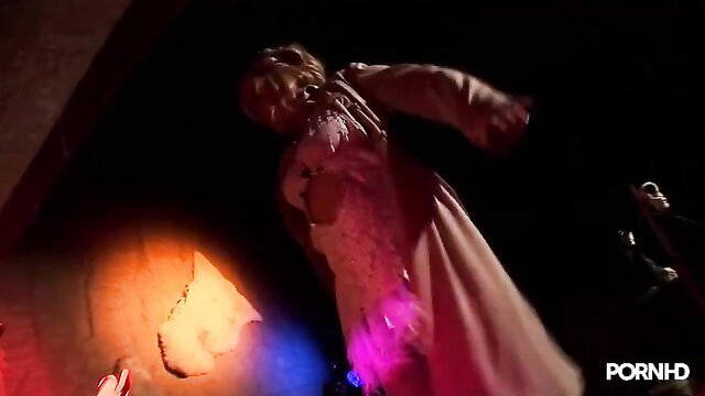 Big-titted office girl in threesome with nasty workmates